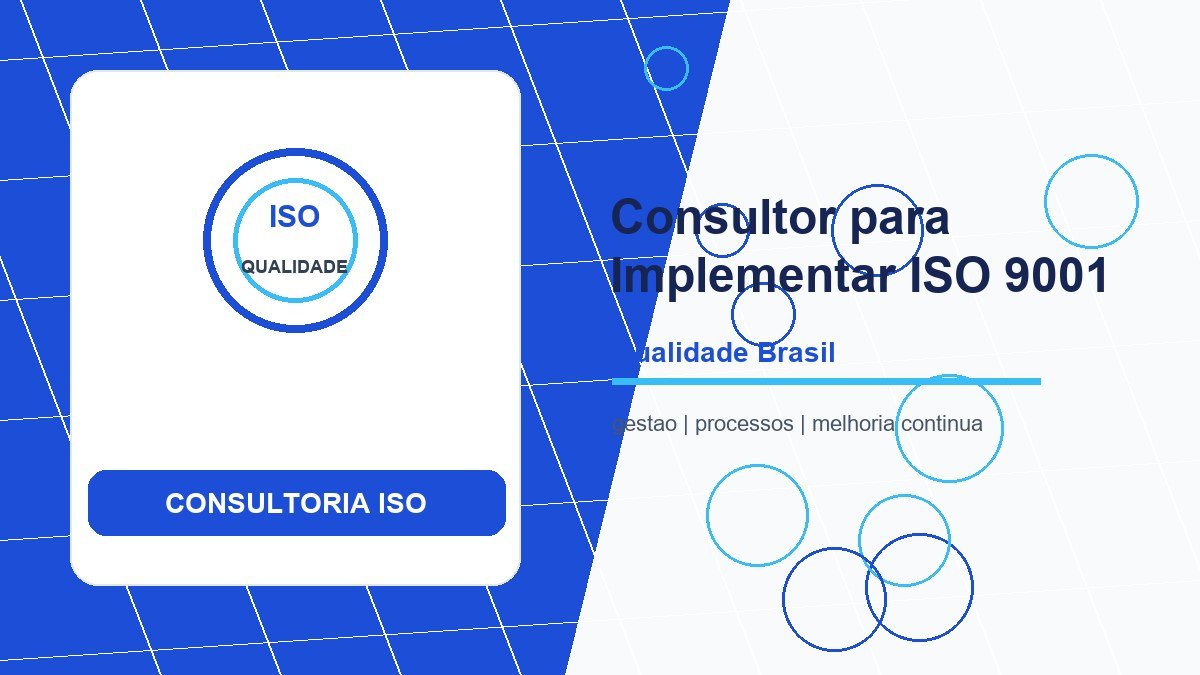 É obrigatório ter um consultor para implementar a ISO 9001?