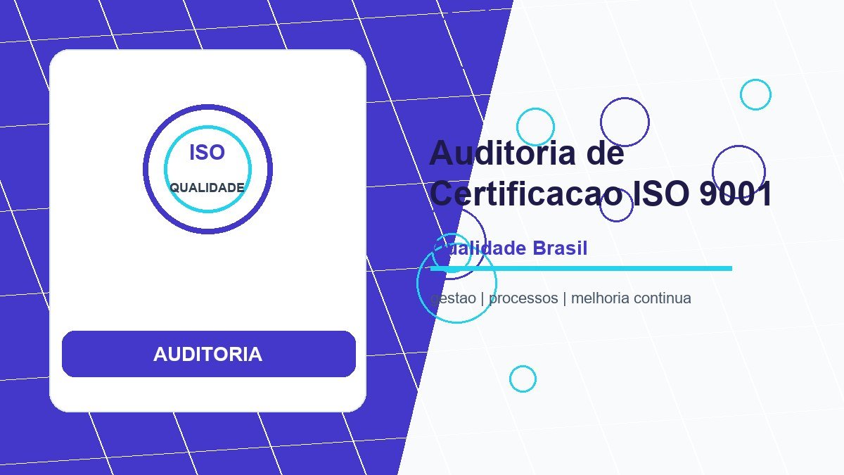 O que acontece na Auditoria de Certificação ISO 9001: Guia Completo do Processo